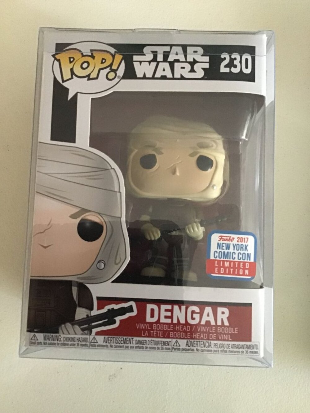 Funko Pop Star Wars Dengar #230 2017 Fall Convention Exclusive Vinyl w Protector